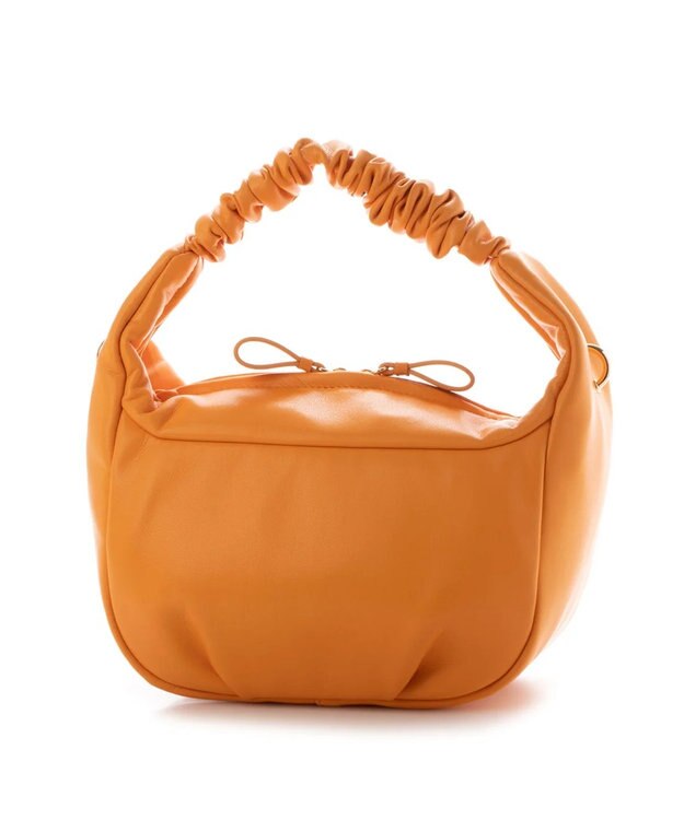 UNBILLION kakatoo ギャザーハンドル2wayバッグ オレンジ