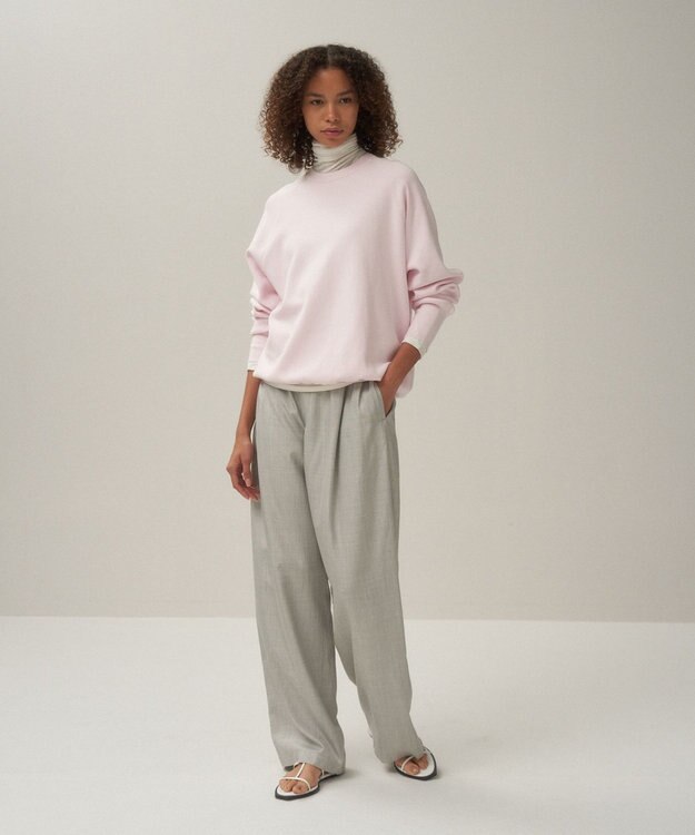 ATON 50/3 ORGANIC SMOOTH | クルーネックセーター BLACK