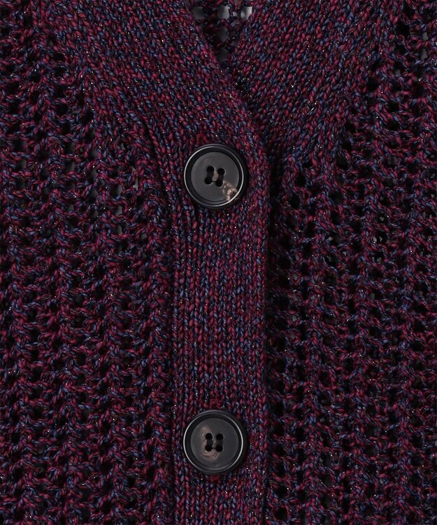 Paul Smith ラメミックス ニットカーディガン ボルドー