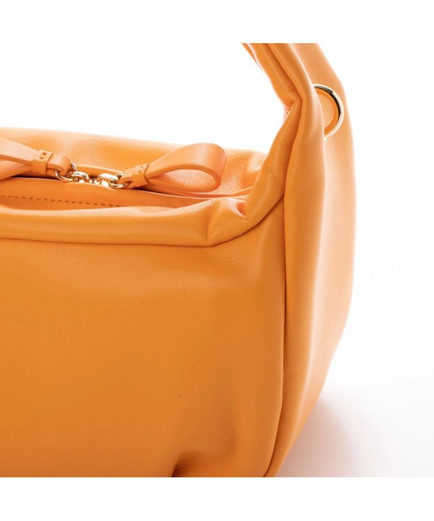 UNBILLION kakatoo ギャザーハンドル2wayバッグ オレンジ