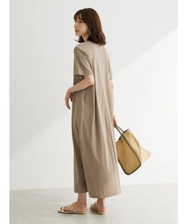 Green Parks Ａラインカットワンピース Beige