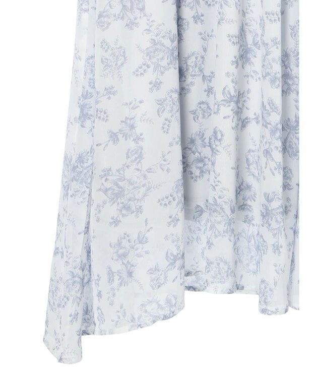 earth music&ecology 隠れバンビ花柄ワンピース Blue