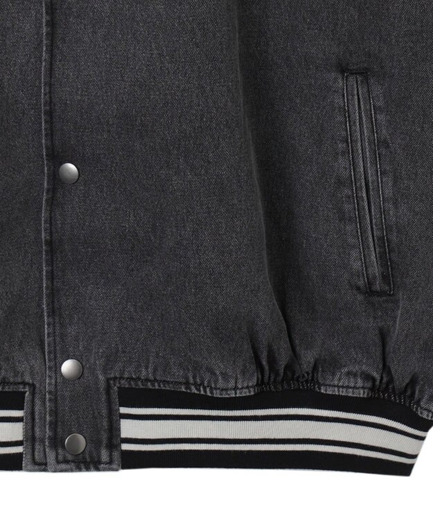 WEGO デニムスタジャン デニムブラックソノタ