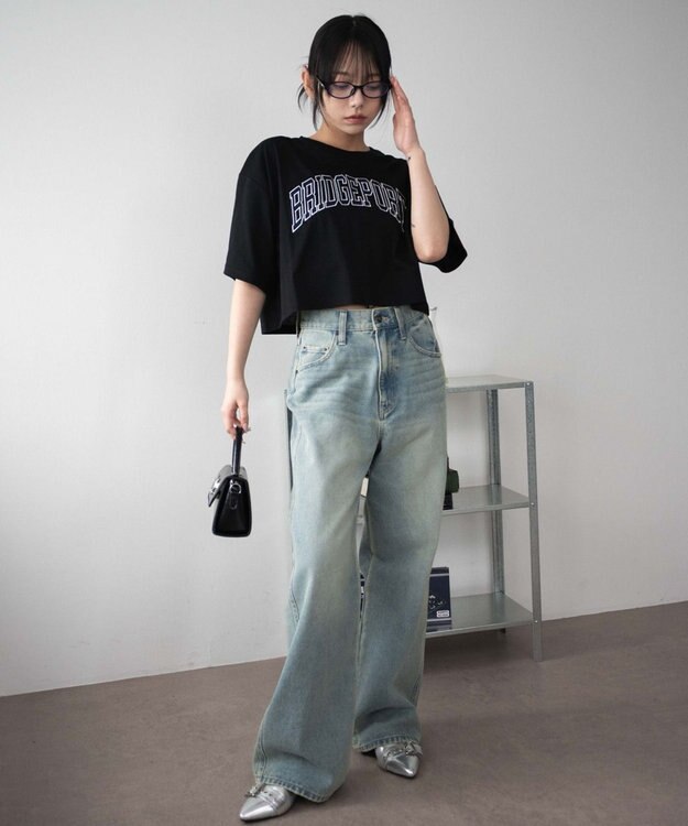 WEGO 【SMサイズ展開】ロゴショートT ブラック