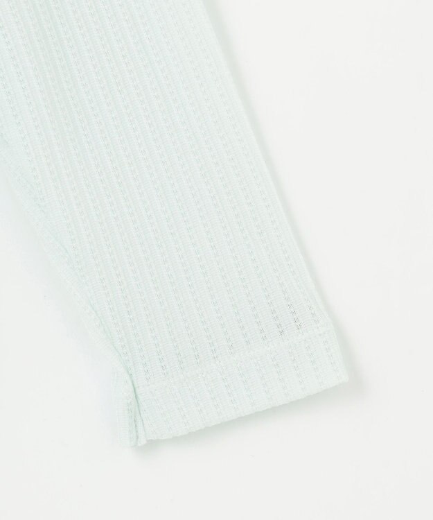 自由区 【アンサンブル対応・洗える】ハンディ カーディガン ロング丈 サックス