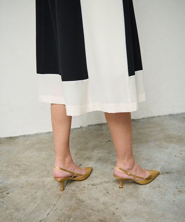 GRACE CONTINENTAL バイカラーフレームドレス ブラック