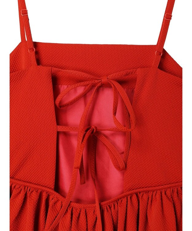 Green Parks バックデザインキャミワンピース Red