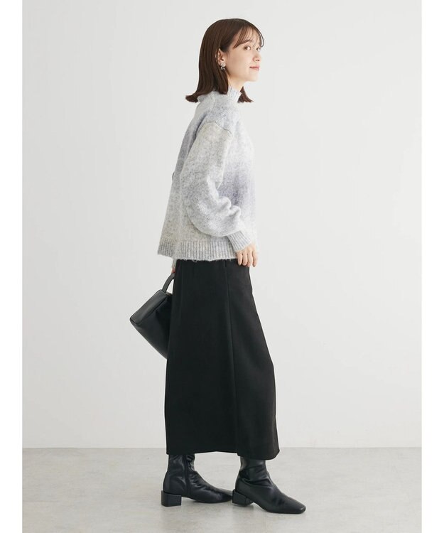 Green Parks グラデーションニットプルオーバー Gray