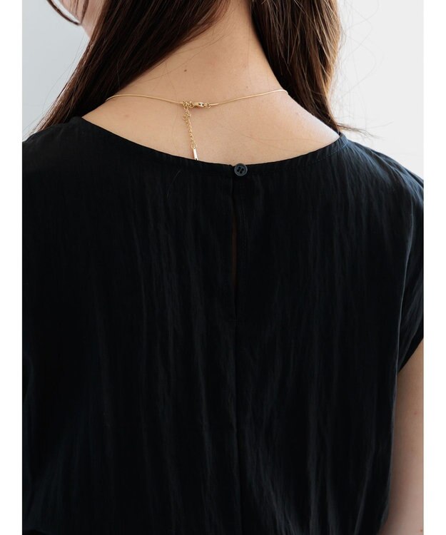 Te chichi ドロストティアードワンピース ブラック