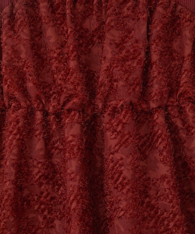 YECCA VECCA バルーンヘムドッキングニット Red