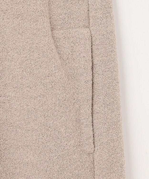 J.PRESS LADIES S ブークレー ノーカラーアウター ベージュ系