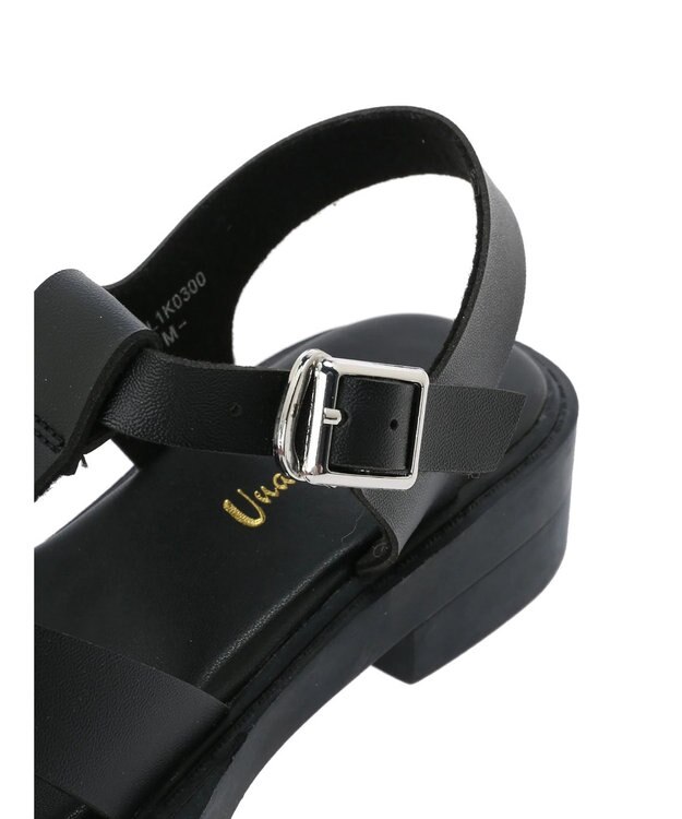 Green Parks ・Ｕｎａ　ｇａｒｄｅｎｉａ　スクエアトゥグルカサンダル Black