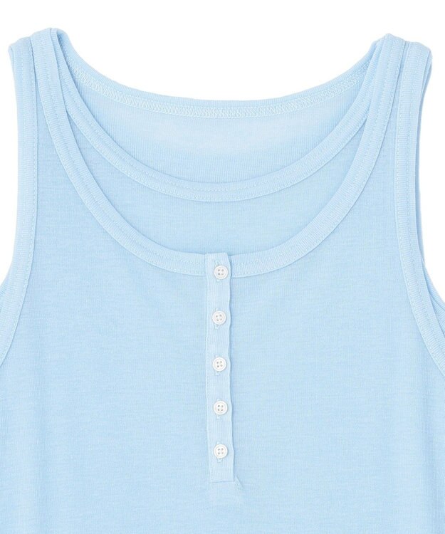 earth music&ecology 【SET】シアーフライスレイヤードタンクトップ Light Blue