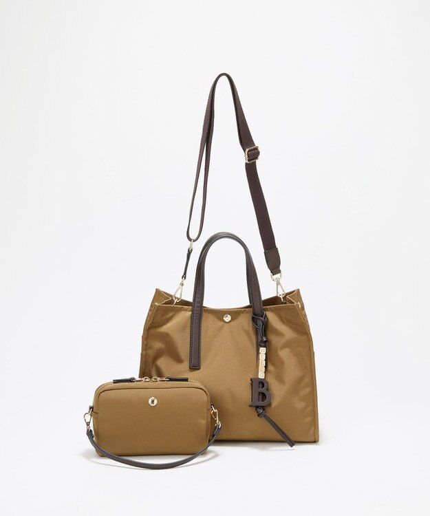 TOPKAPI LEE11月号掲載！【Breath TOPKAPI】撥水 マルチway スクエア A4 トートバッグ / 10ポケット キャメル