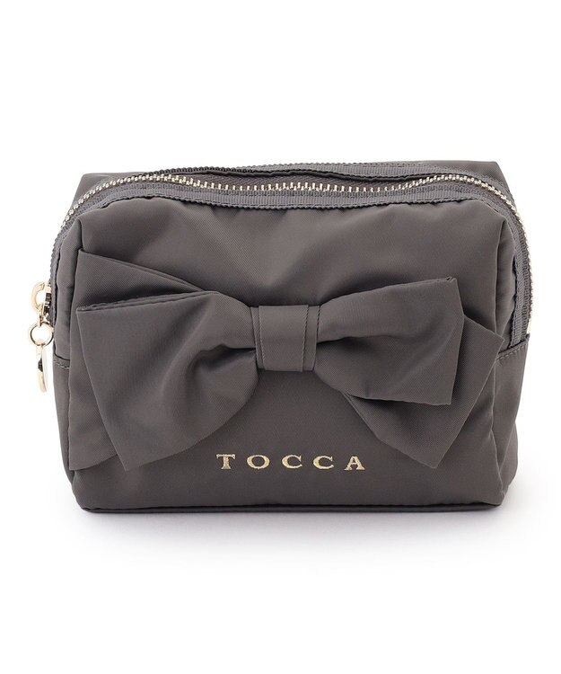 TOCCA RIBBON KNOT POUCH ポーチ [新色]ライトグレー系
