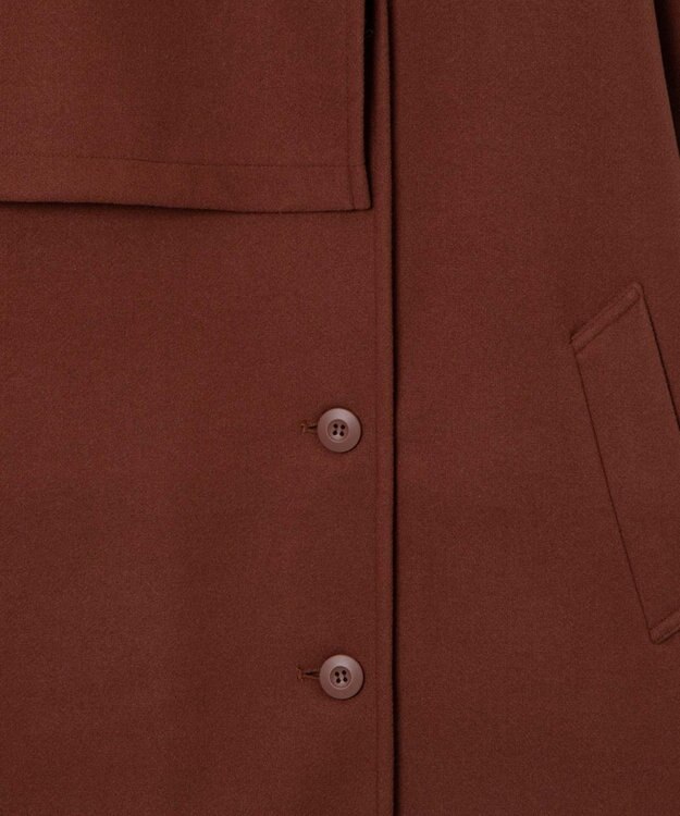 WEGO スタンドカラーロングコート ダークオレンジ