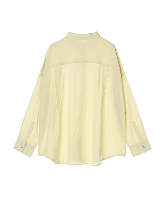 Green Parks リネンレーヨン２ｗａｙシャツ Yellow