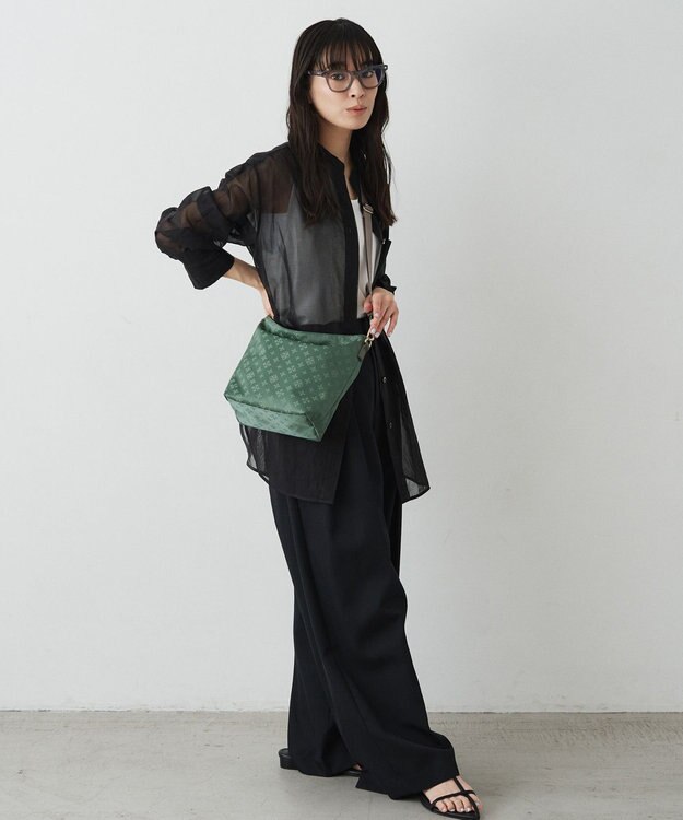 russet スタンダードミニショルダーバッグ <ナイロンジャガード>(CE-1627) GrassGR