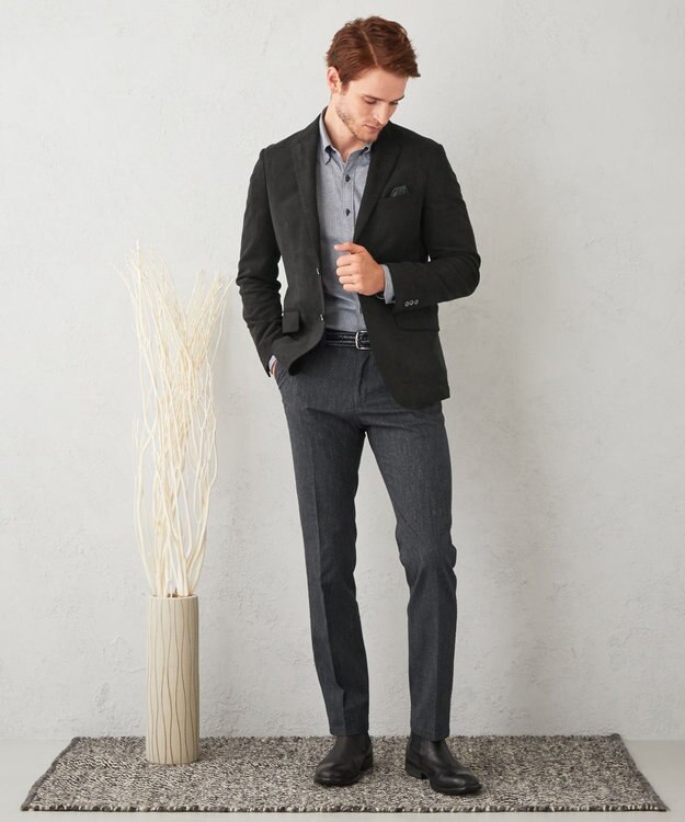 JOSEPH ABBOUD 【ストレッチ】ソフティーヌストレッチ ジャケット ブラック系