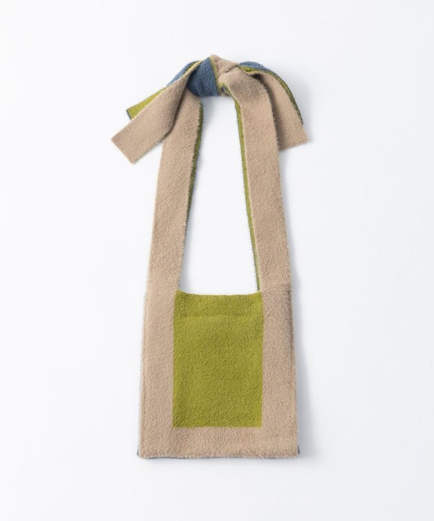 TRICOTE シャギーアレンジノットバッグ 39NAVY