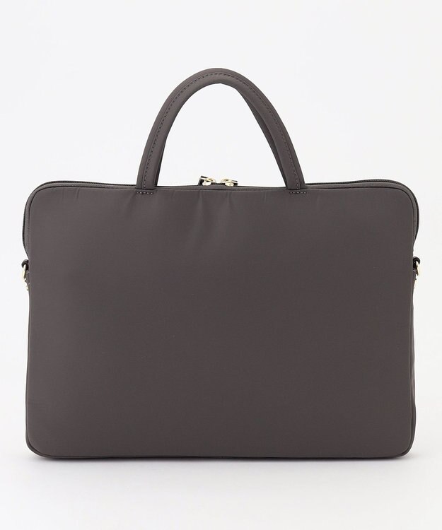 J.PRESS LADIES 【WEB限定・PC収納可・2way】ナイロン ショルダー付き PCケース グレー系