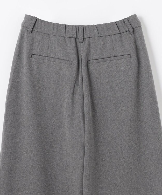 ANY 【LEE掲載/6サイズ展開/裏起毛/ウエストゴム】ウォームワイドパンツ チャコール