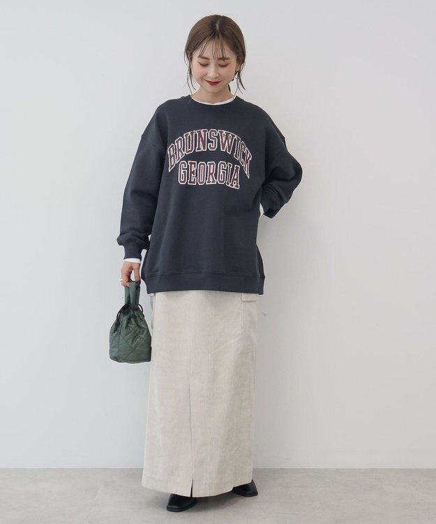 AMERICAN HOLIC ＢＲＵＮＳＷＩＣＫ　ＧＥＯＲＧＩＡ　ＢＩＧスウェット Charcoal Gray