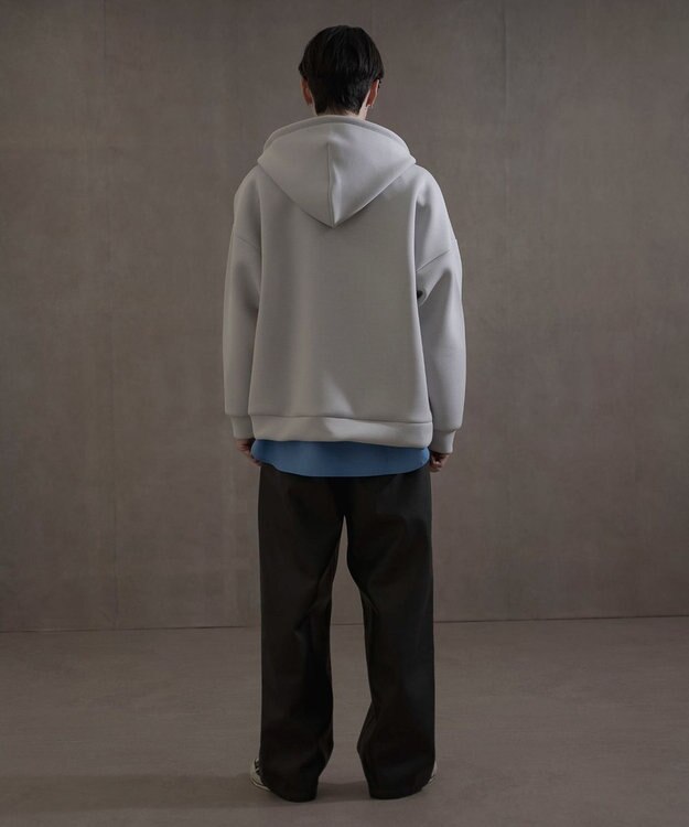 WEGO KEEPWARM　BIGZIPパーカー ライトグレー