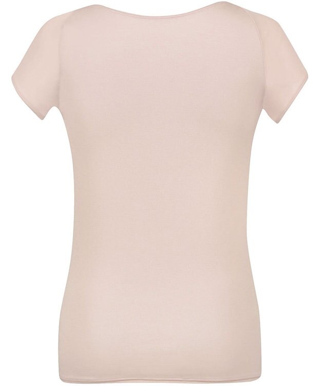 Wing インナー 綿混素材(身生地部) 汗をかいてもべたつきにくい 抗菌防臭(身生地部) 【瞬汗ドライ】 汗取り付き 2分袖 半袖 春 夏 EL1238 ウイング／ワコール ピーチ