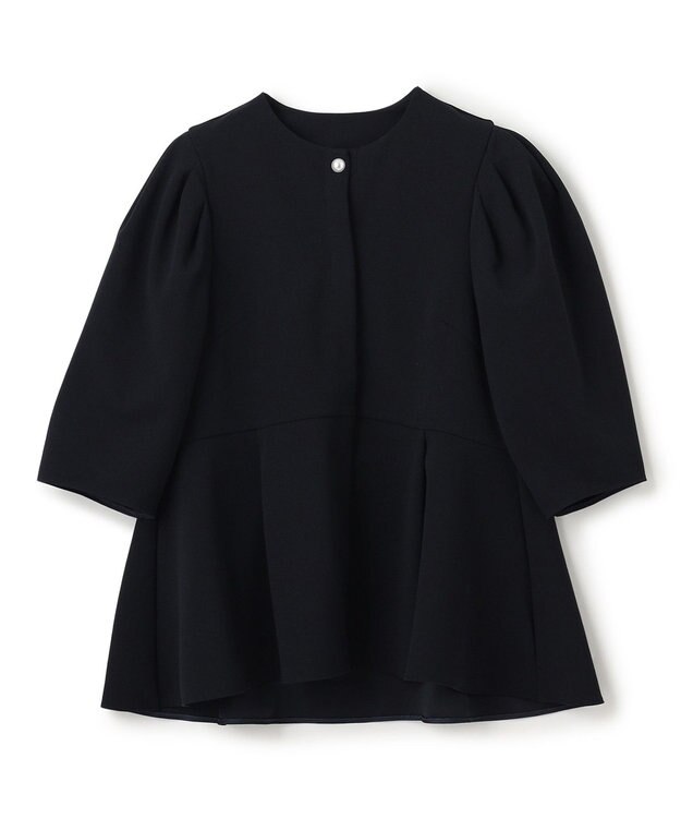 UNFILO 【VERY×UNFILOコラボ】BEAUTY MOVE ペプラムブラウス ネイビー