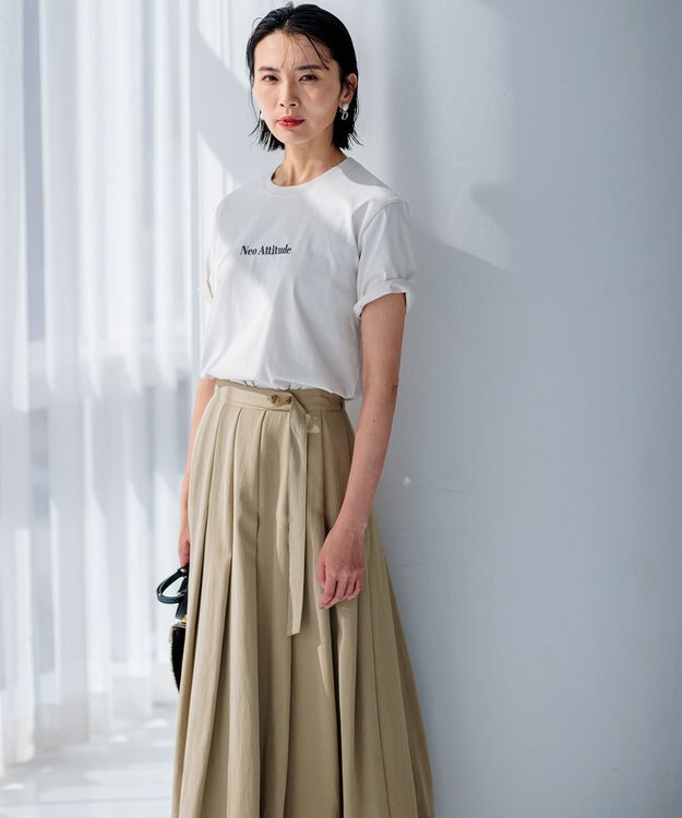 23区 【洗える】Neo Attitude ロゴTシャツ ベージュ系