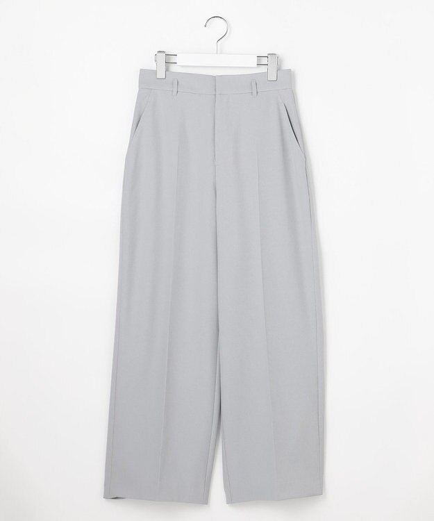 ANY SIS L スマートビューティストレッチベルト ワイドパンツ グレー