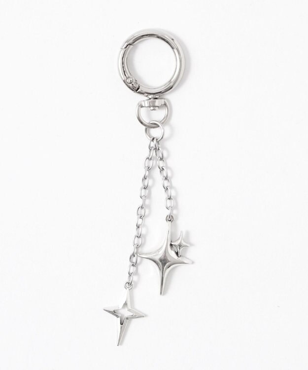 WEGO キラキラチャーム付きドラムボストンバッグ ブラック