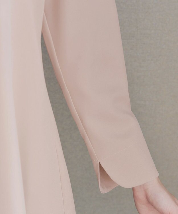 Tiaclasse スカラップ襟チュニック グレージュ