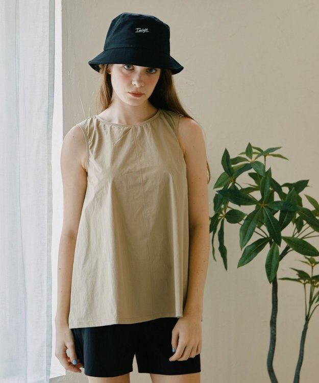 San-ai Resort（三愛水着楽園） 【カップ付きセット水着】タンキニ セット水着　無地【Ungrid（アングリッド）】 ベージュ