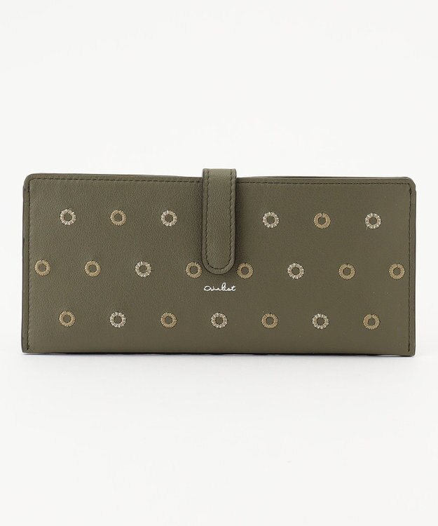 airlist 単カードケース付長財布 Daisy デイジー モスグリーン