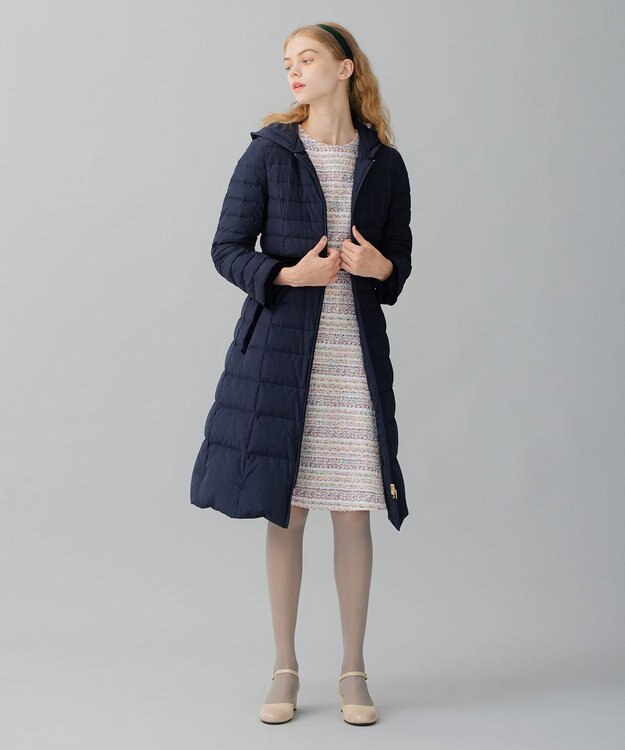 TOCCA HOLIDAY ロングダウンコート ネイビー系