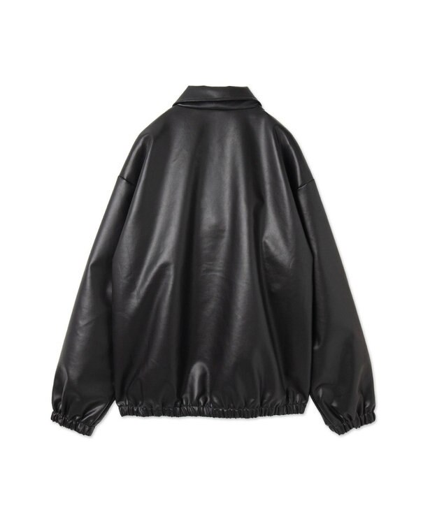 WEGO 【ユニセックス着用ITEM/MLサイズ展開】USPOLOフェイクレザージャケット ブラック