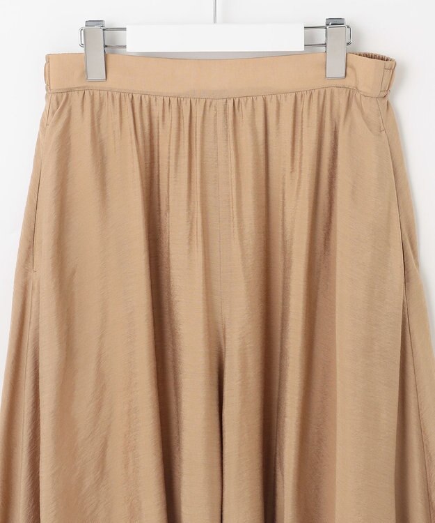 UNFILO ヴィンテージライク ギャザーパンツ サンドベージュ