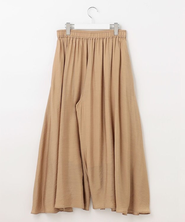 UNFILO ヴィンテージライク ギャザーパンツ サンドベージュ