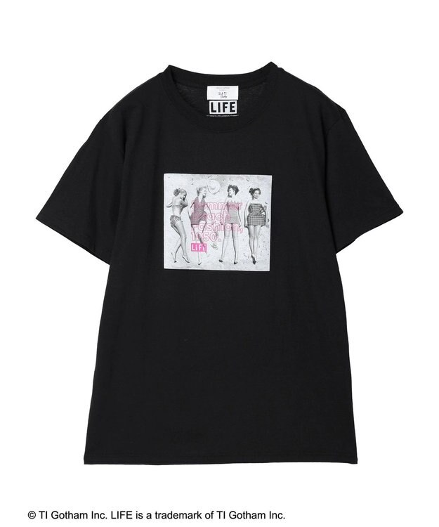 Green Parks ＬＩＦＥ　フォトプリントＴシャツ Black