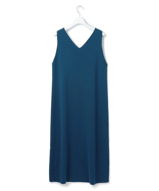 23区 S 【洗える】レイヤードニットツイン ワンピース ピーコックグリーン系