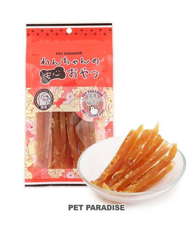 PET PARADISE やわらか ささみ 細切り 80g 国産 -
