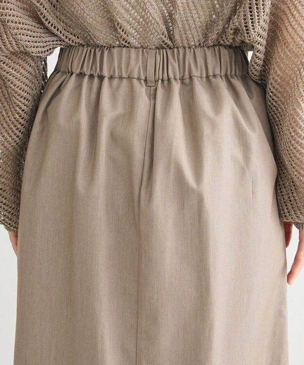 Green Parks きれいシルエットＡラインスカート Gray Beige