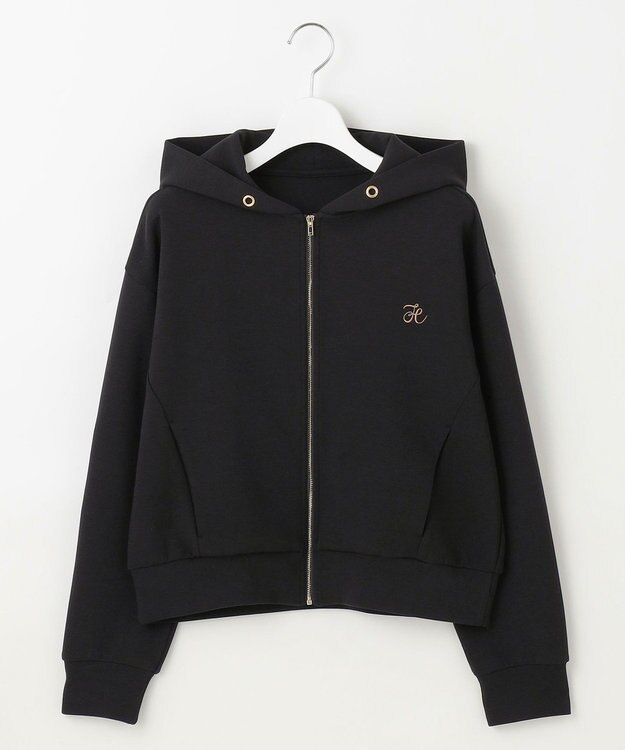 Feroux アイコン刺繍 ダンボール パーカー ブラック系