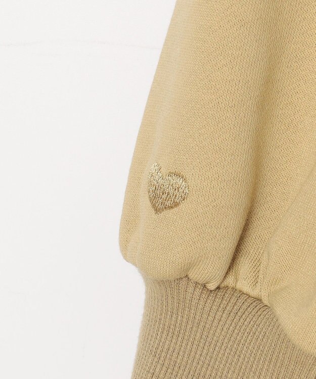 Feroux 【セットアイテム】裏毛プルオーバー×ランダムプリーツ スカート ベージュ系