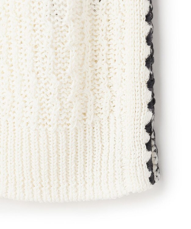 BEIGE， ATACAM / テープヤーン ノースリーブニット Ecru