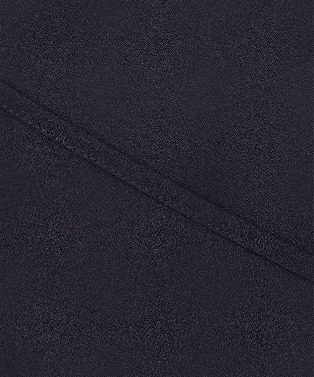 ANY SIS 【2WAY】バイカラーラッフル ブラウス ネイビー×アイボリー