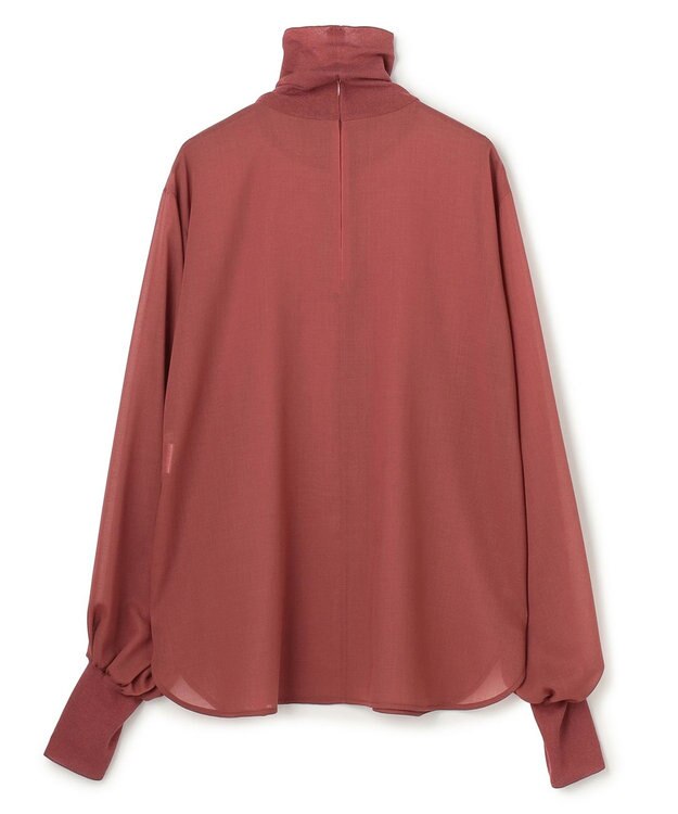 BEIGE， MOYE / ニットドッキング ロングスリーブブラウス L.Bordeaux