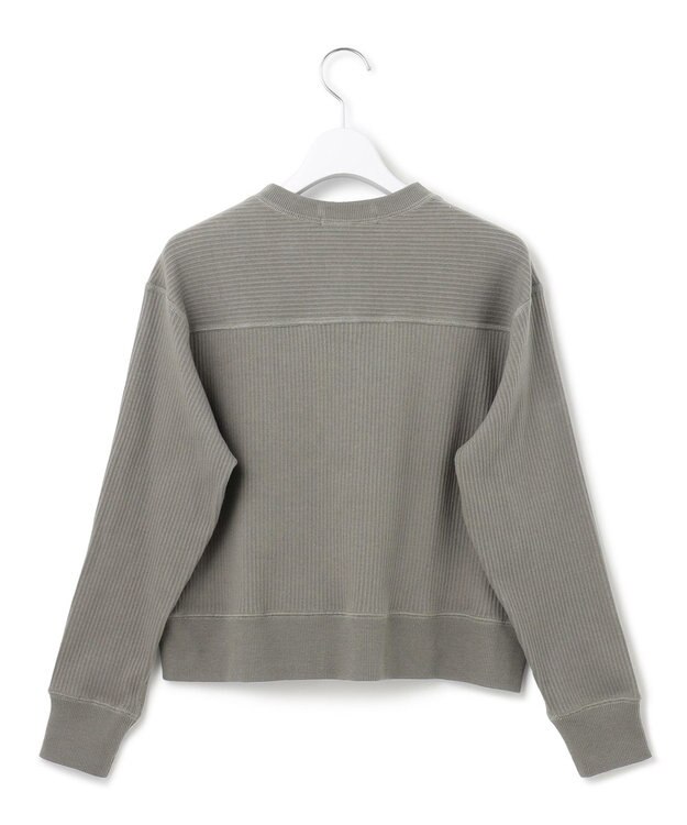 23区 L 【SLOW/一部店舗限定】ワイドリブジャージー カーディガン ライトグレー系